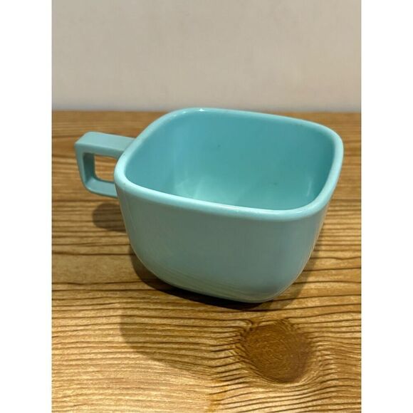 Aqua MCM Melamine Coffee Mugs- BROOKPARK -Set of 6-Mid Century Modern Vintage - Picture 4 of 6
